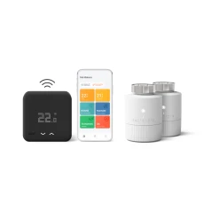 Tado Thermostat Connecté Filaire Black Edition Kit De Démarrage V3+ - 2 T...