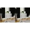 VidaXL Cache-radiateurs 2 Pcs Blanc MDF 112 Cm