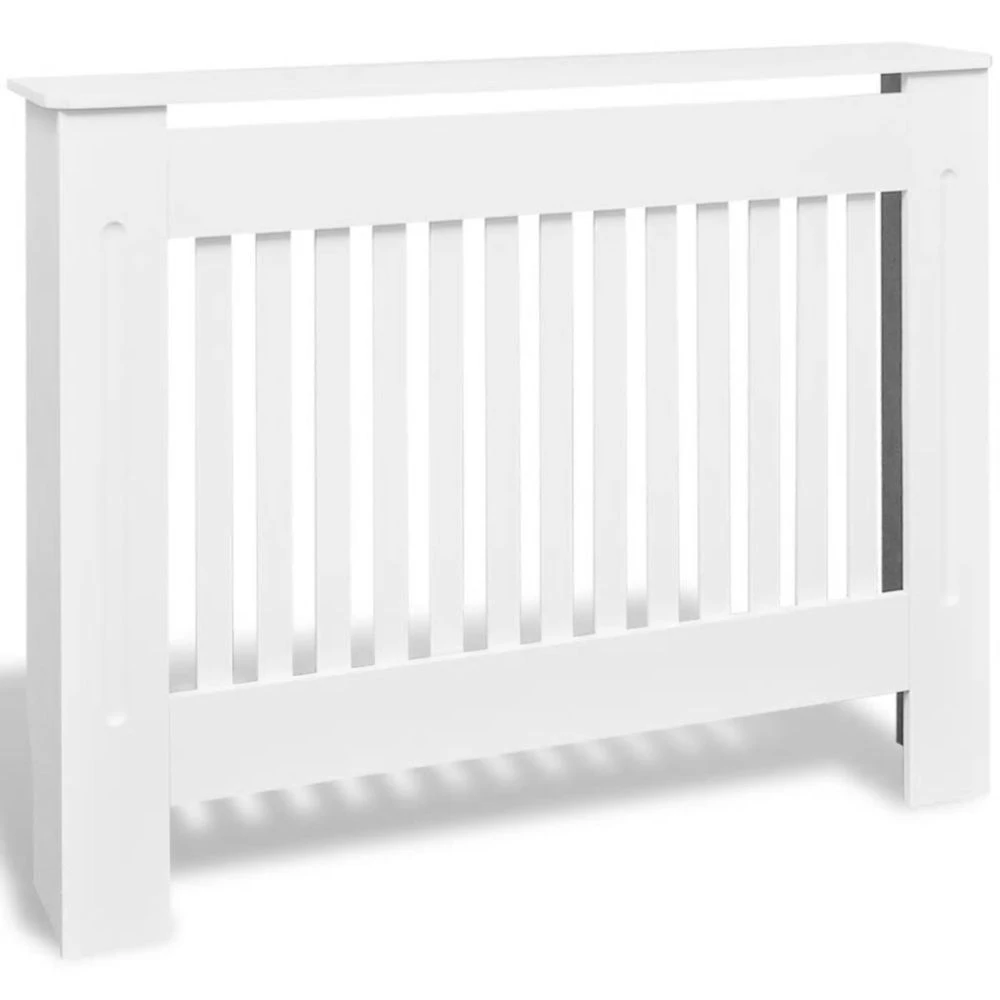 VidaXL Cache-radiateur 112 Cm MDF Blanc – Image 2
