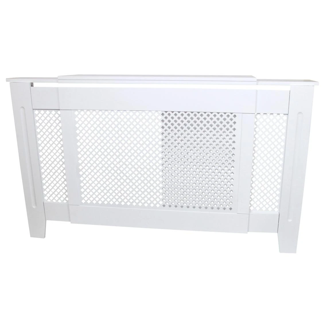 MonsterShop Cache Radiateur Ajustable En MDF Blanc De 140cm à 192cm De Large – Image 3