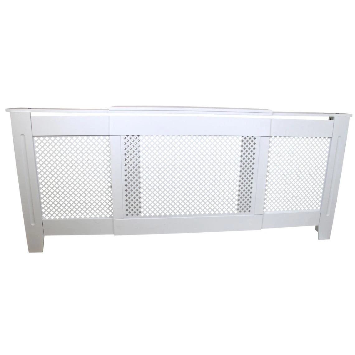 MonsterShop Cache Radiateur Ajustable En MDF Blanc De 140cm à 192cm De Large – Image 4