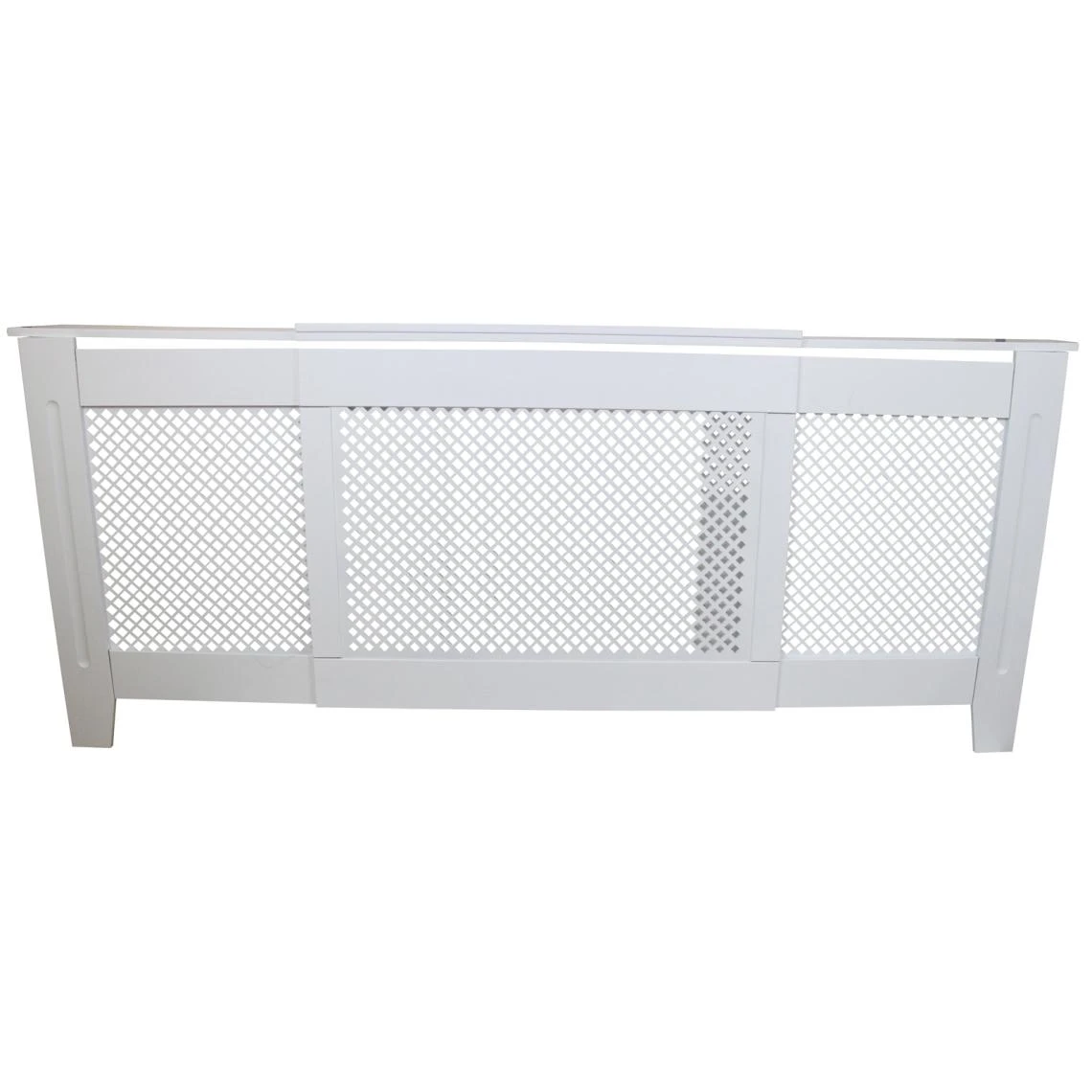MonsterShop Cache Radiateur Ajustable En MDF Blanc De 140cm à 192cm De Large – Image 5