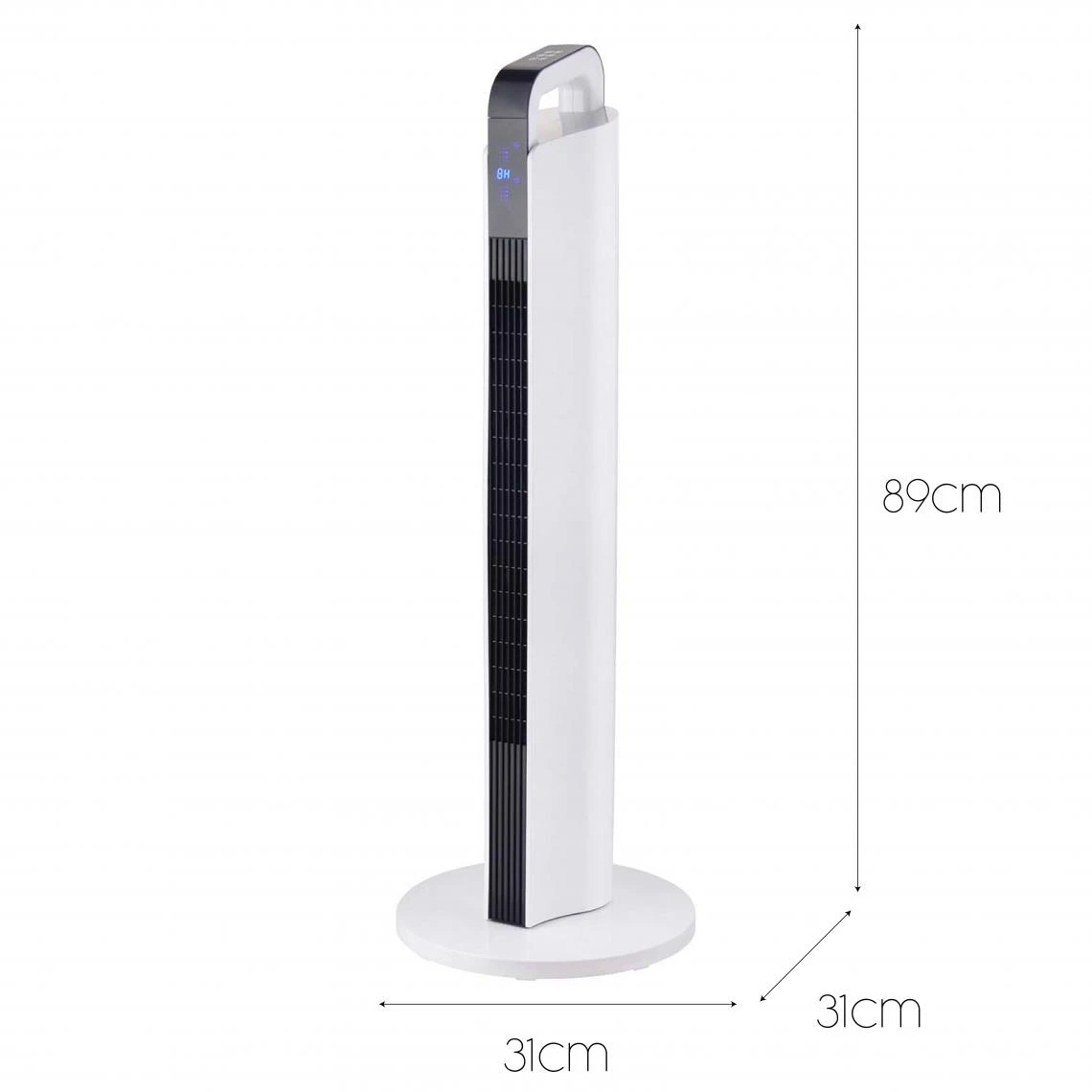 Chauffage Céramique Pivotant 2000W Kekai Tour Touch Screen 31x31x89 C... – Image 2