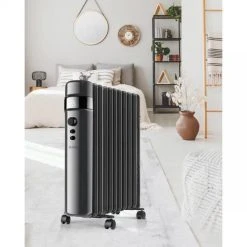 Radiateur Bain D'huile 2500w Noir - Oreanoir2500 - SUPRA