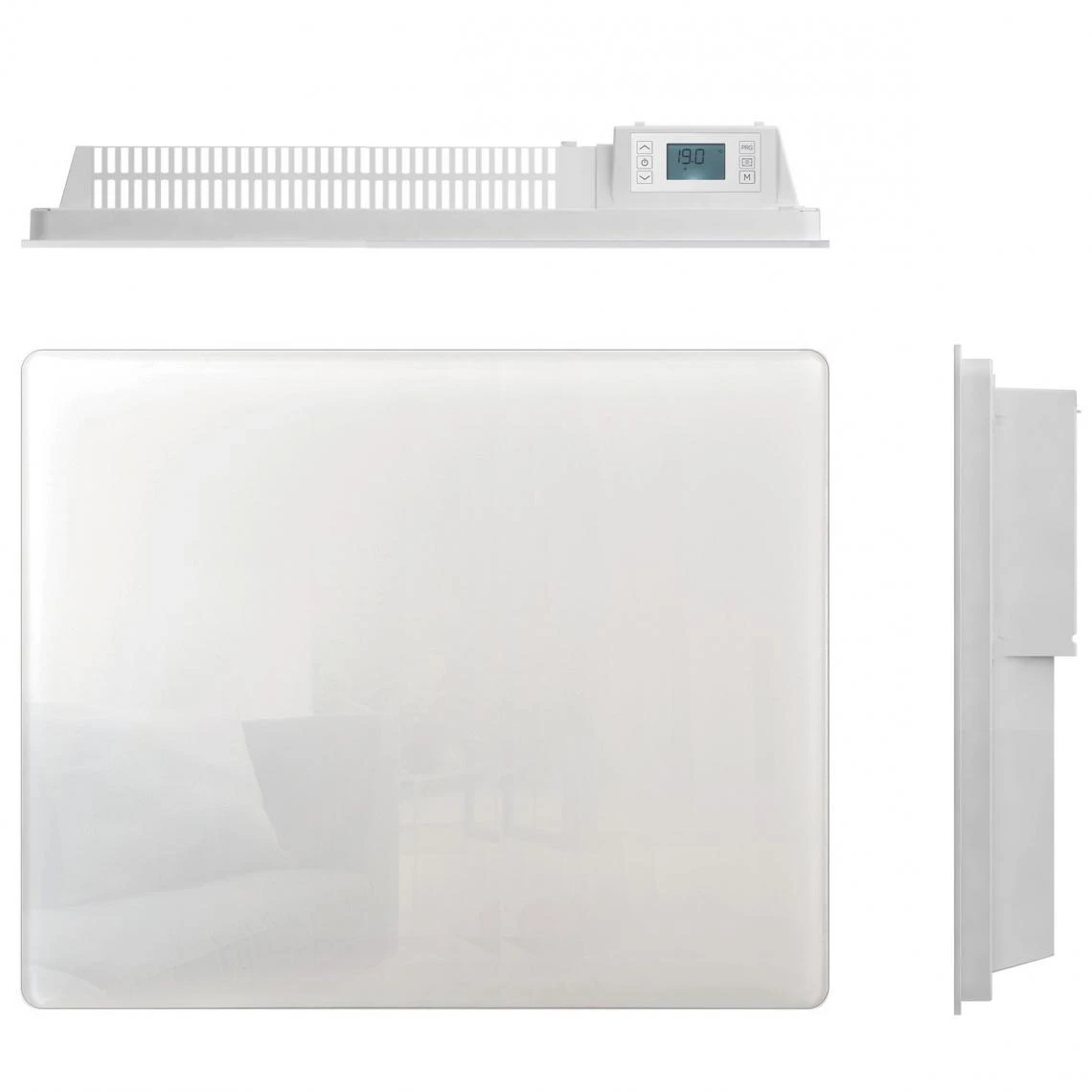 Kalia Radiateur à Inertie Céramique GLASS Verre 1000W – Image 3