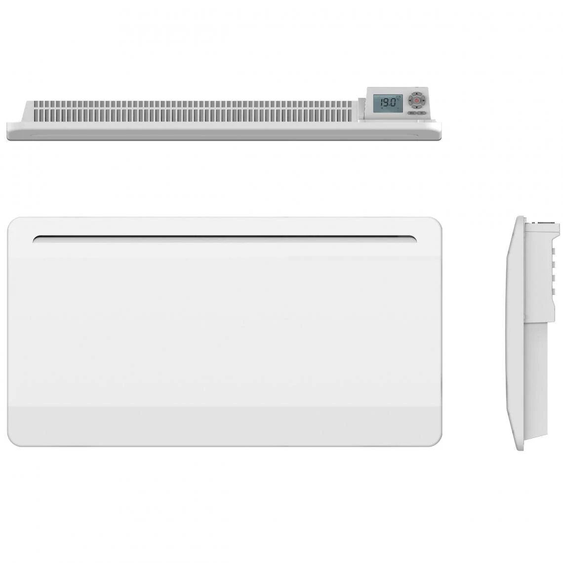 Kalia Radiateur à Inertie Céramique ROSWELL Blanc Acier 2000W – Image 3