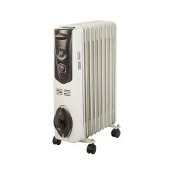 UNELVENT RADIATEUR BAIN HUILE 3 VITESSES 2500W CHAUFFAGE D'APPOINT