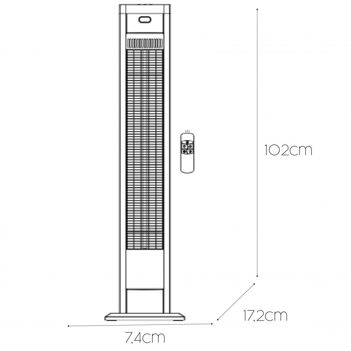 Kekai Chauffage Électrique Portable Infrarouge Fibre Carbone 2000W Intérie... – Image 2
