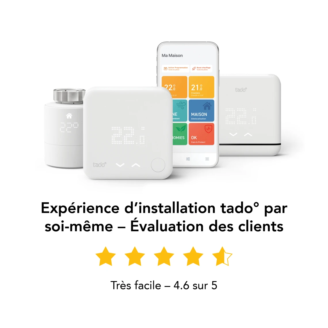 Tado Thermostat Connecté Sans Fil Black Edition Kit De Démarrage V3+ - 4 ... – Image 14