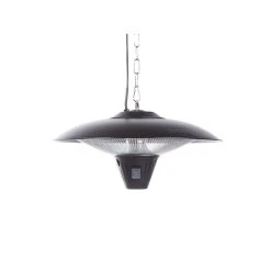 Beliani Chauffage De Terrasse électrique En Acier Noir KABA