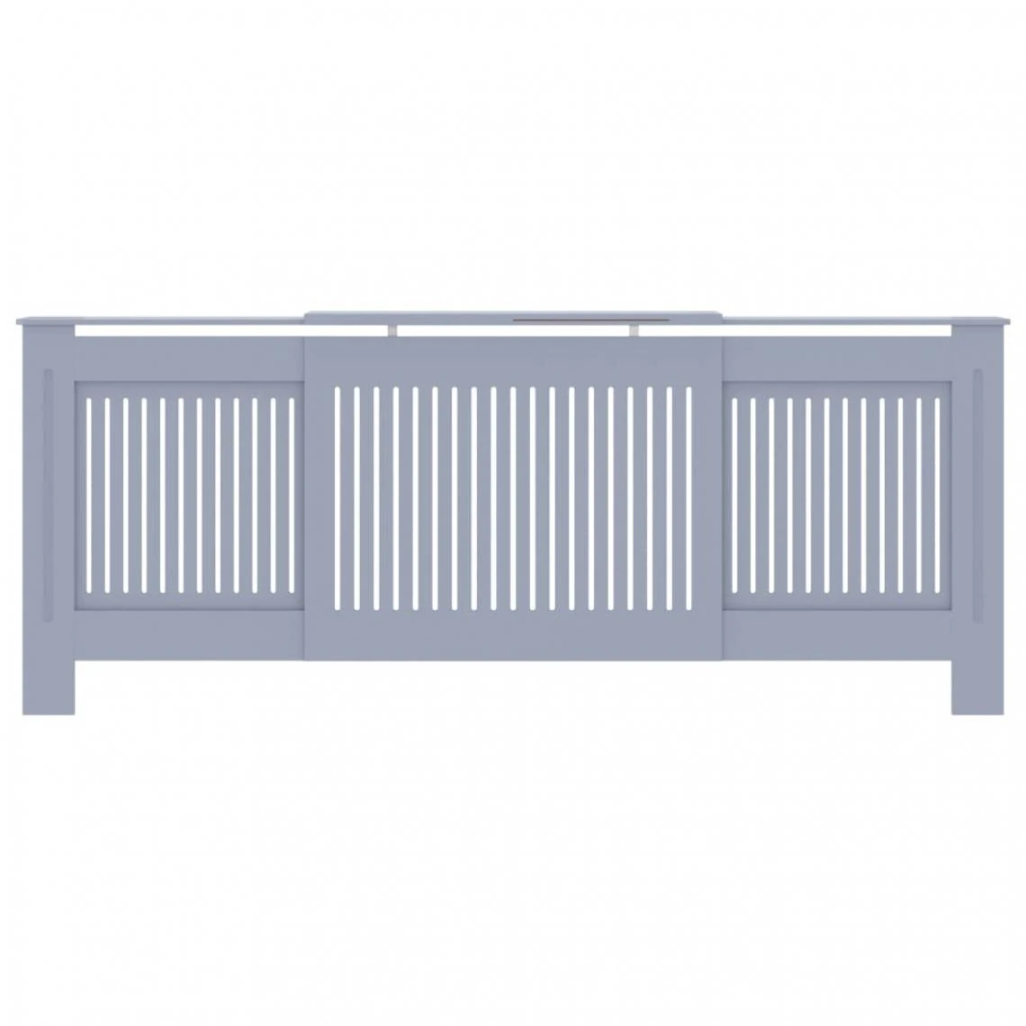 VidaXL Cache-radiateur MDF Gris 205 Cm – Image 3