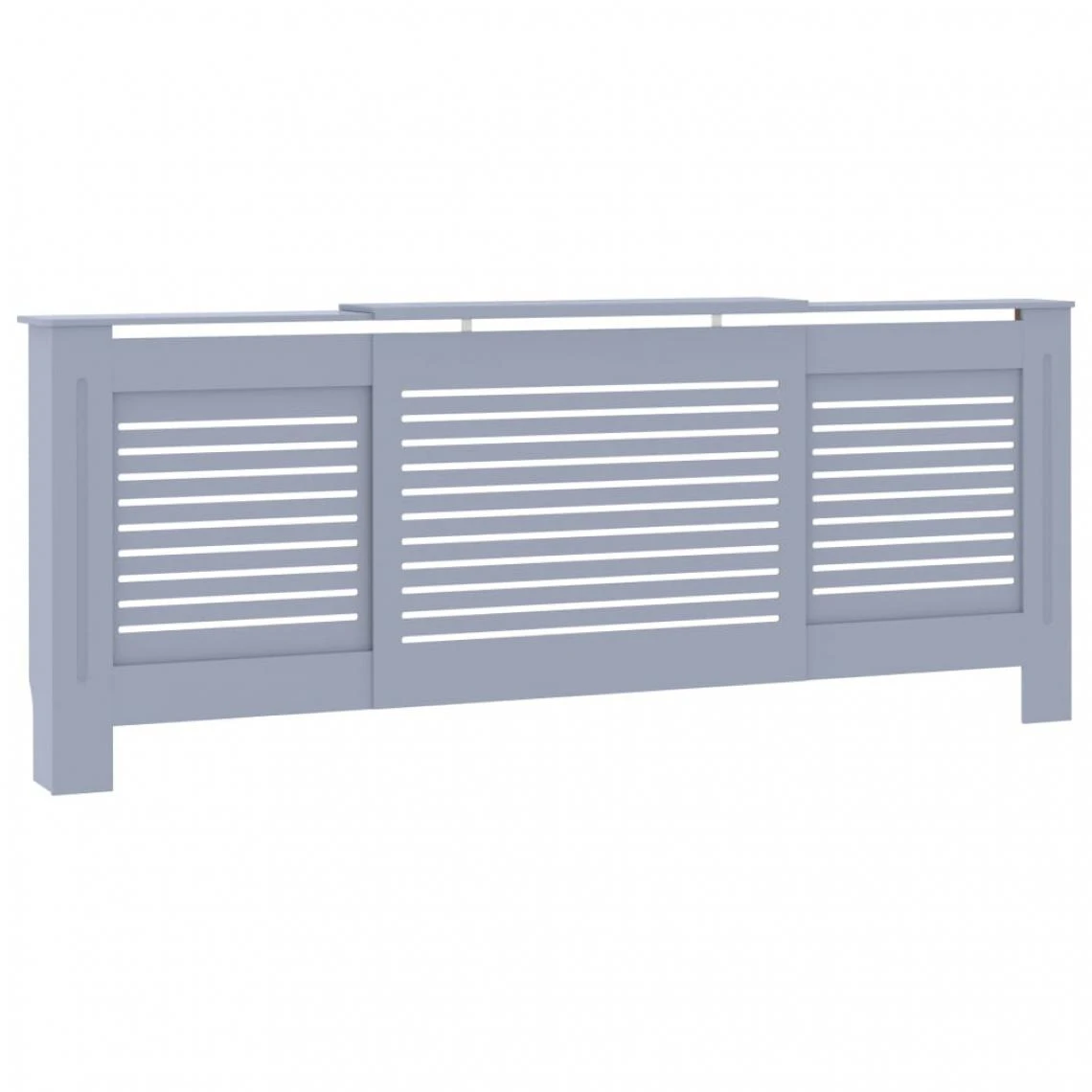 VidaXL Cache-radiateur MDF Gris 205 Cm – Image 2