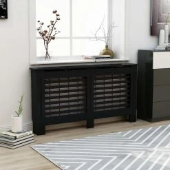 VidaXL Cache-radiateur Noir 152x19x81 Cm MDF