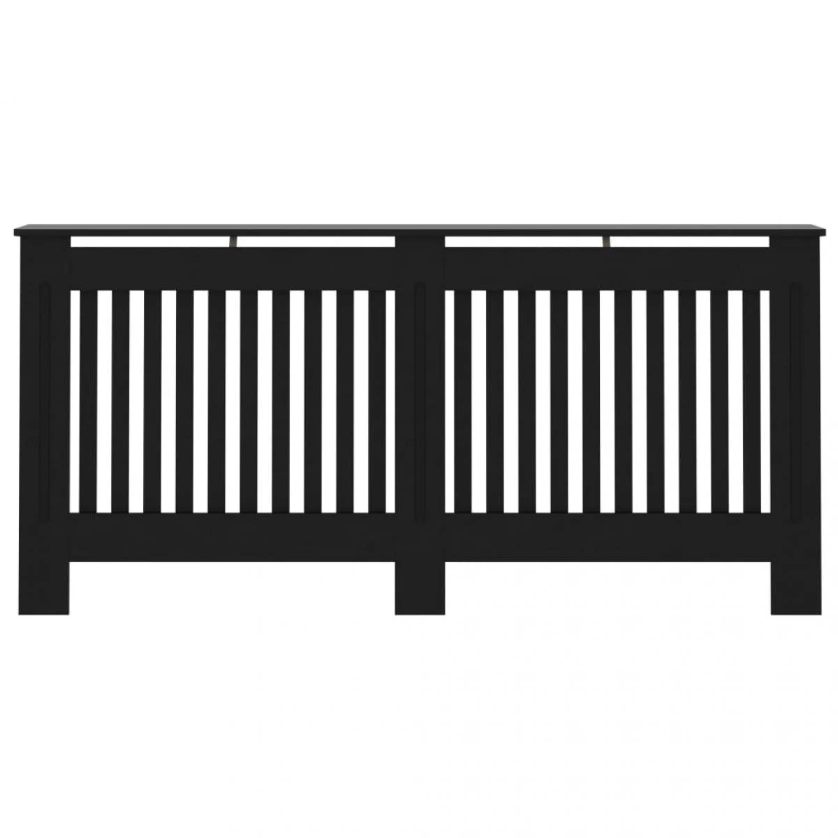 VidaXL Cache-radiateur Noir 172x19x81 Cm MDF – Image 3