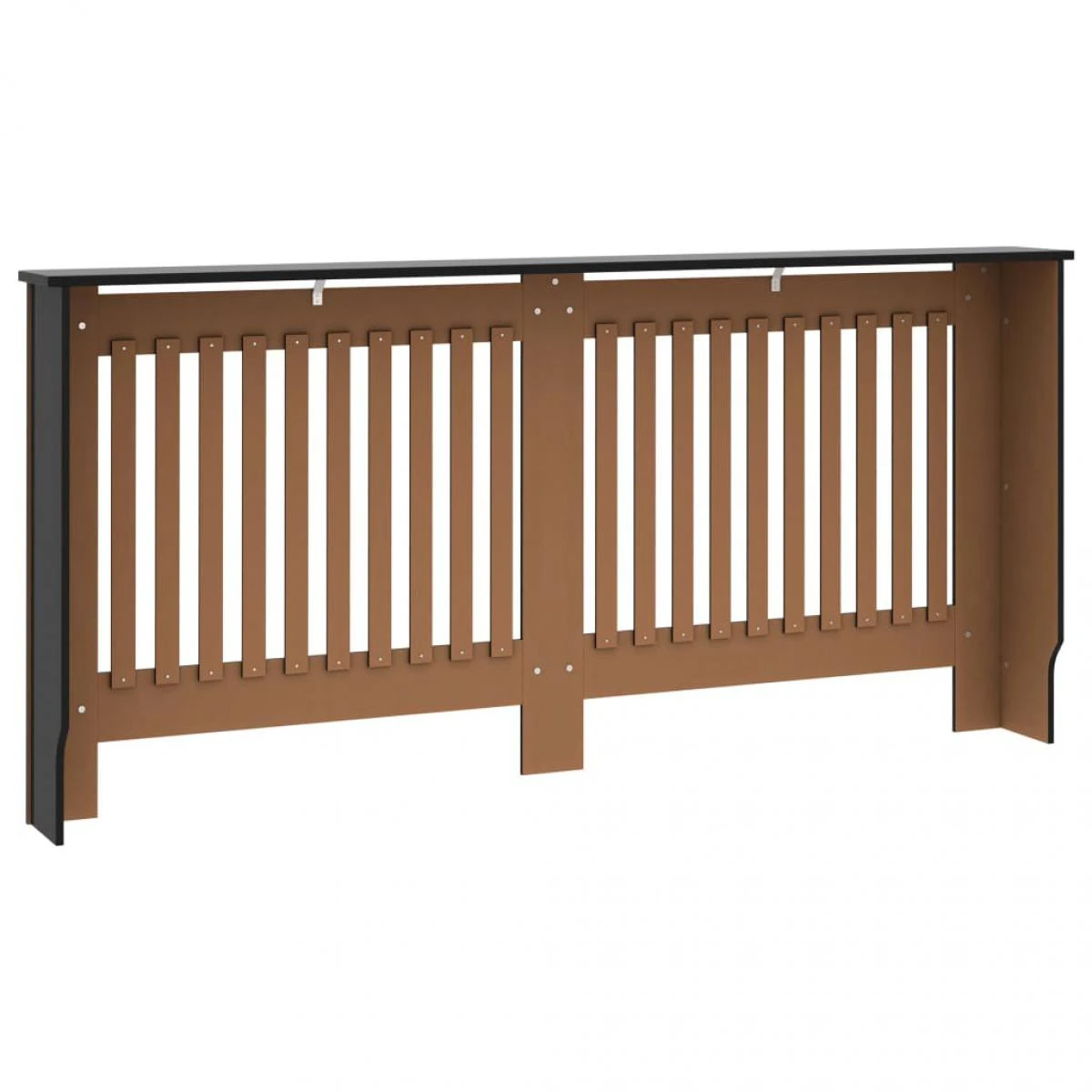 VidaXL Cache-radiateur Noir 172x19x81 Cm MDF – Image 5