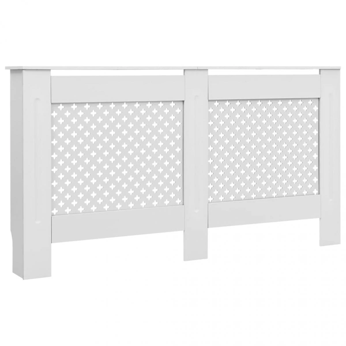 VidaXL Cache-radiateurs 2 Pcs Blanc 152x19x81,5 Cm MDF – Image 3