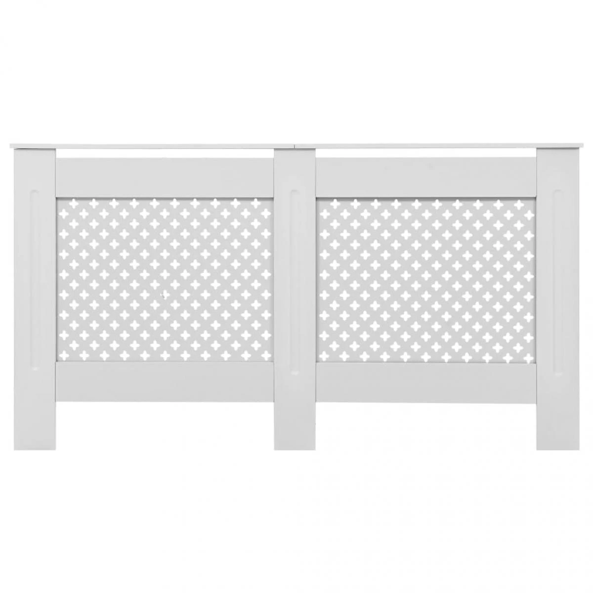 VidaXL Cache-radiateurs 2 Pcs Blanc 152x19x81,5 Cm MDF – Image 4